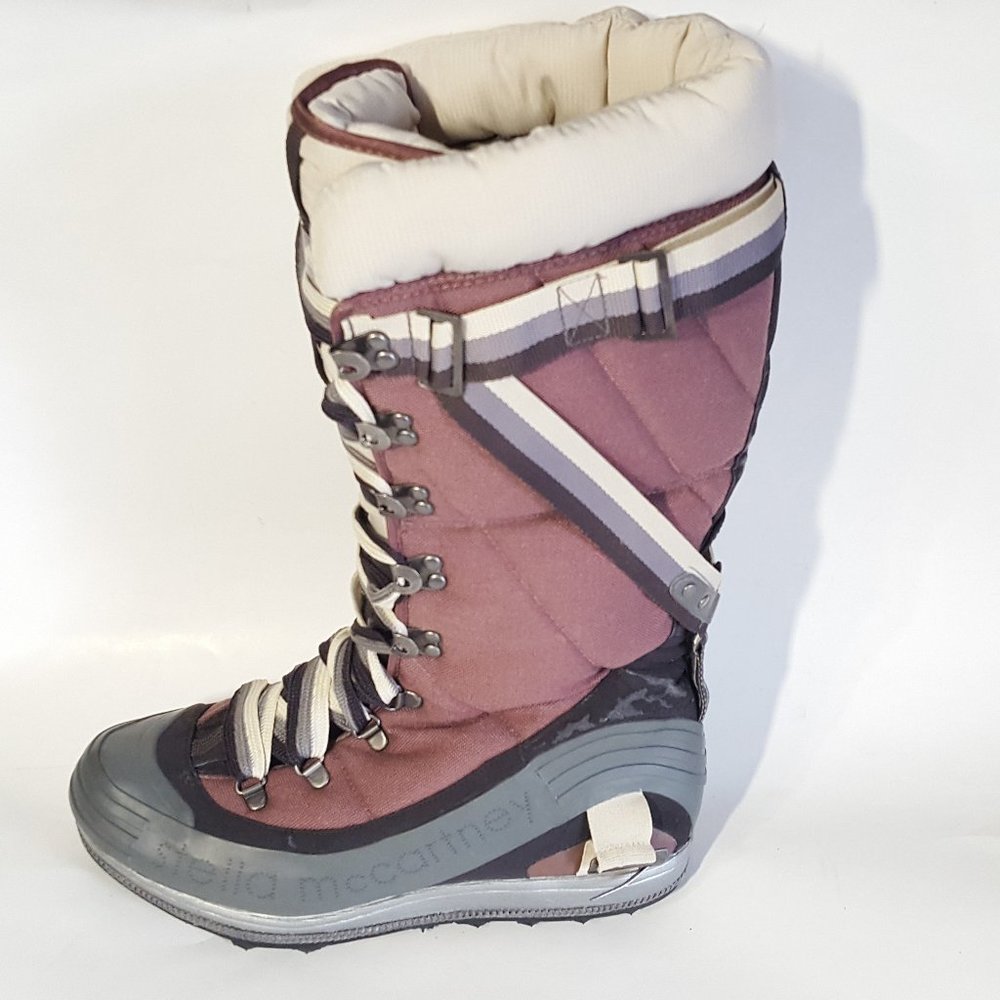 Adidas Stella Mccartney Seshat Women's Snow Boots  Size 8 Brown/Tan/Gray